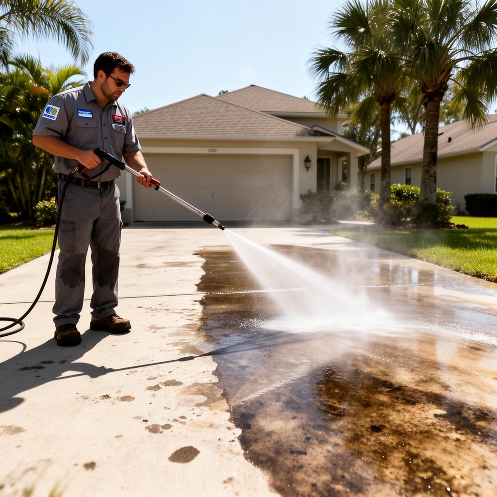 Pressure washing services in Tampa, Florida